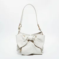 Saint Laurent Leather Bag Rion White Yves Shoulder